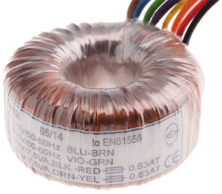 Trasformatore Toroidale 15VA 2x12V 12V-0-12V