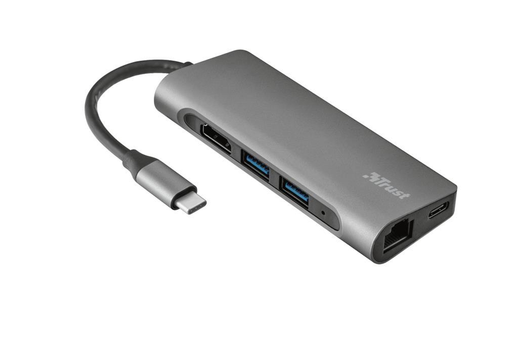 Adattatore USB-C 7IN1 - HDMI USB Lan MICRO-SD SD USB-C