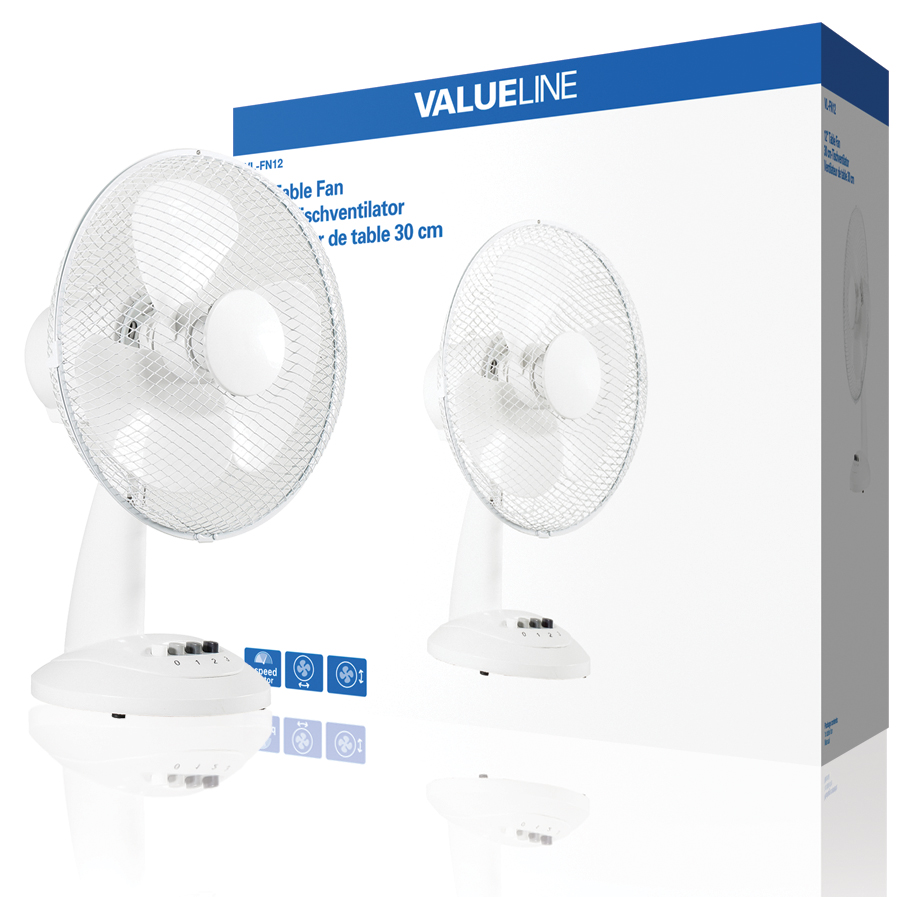 [16239] VENTILATORE DA TAVOLO 30CM 3 VELOCITA''