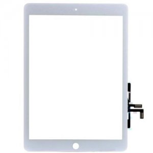 Vetro touch screen per Apple iPad Air compatibile con A1484,A1474,A1475,A1476, IPAD 9,7 2017 A1822,A1823,iPad 5 senza flat tasto home - Bianco