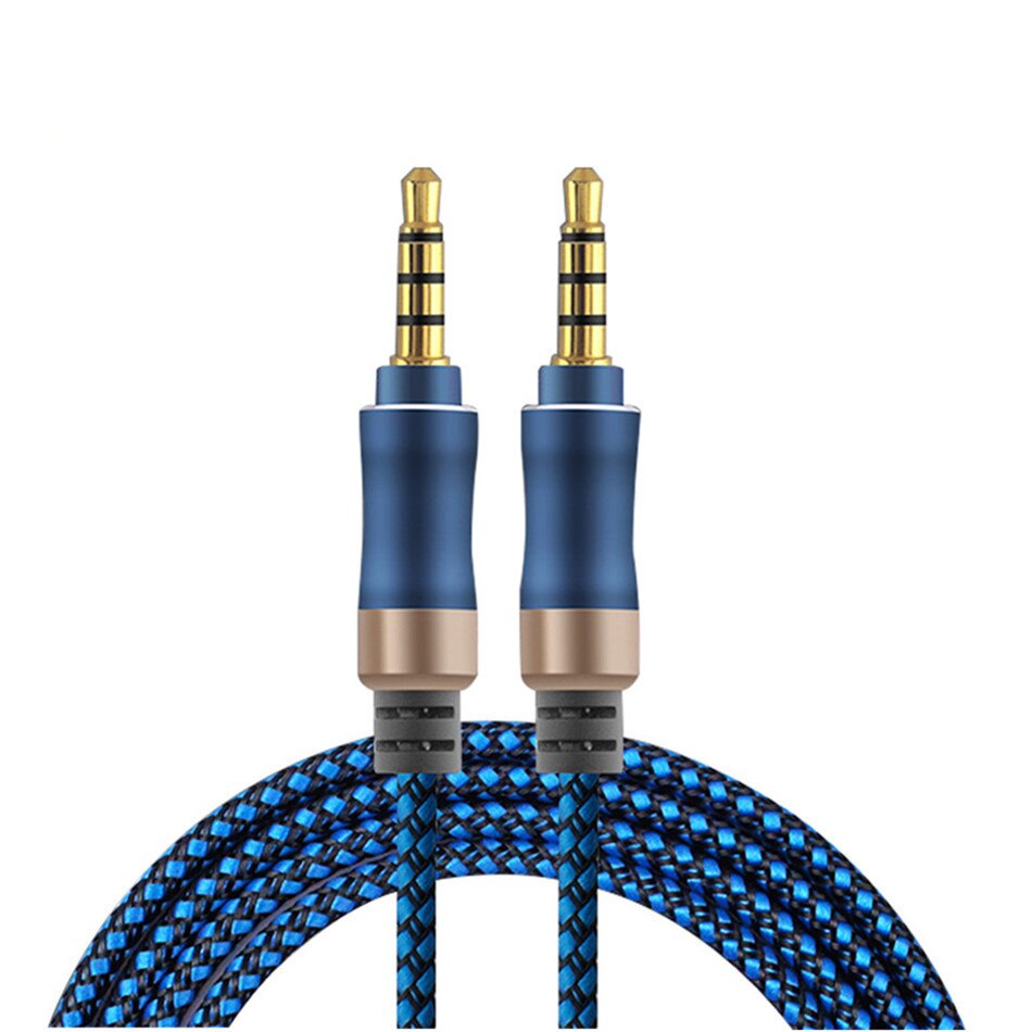 Cavo Jack Jack 3,5mm 4 poli HQ 1,5mt Blu