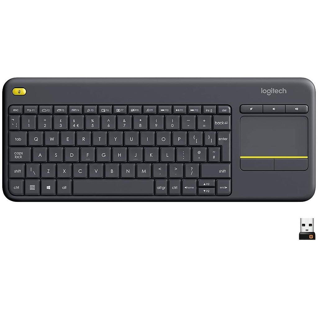 TASTIERA CON TOUCHPAD CORDLESS LOGITECH RETAIL K400 PLUS