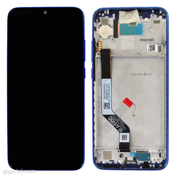 Display LCD completo di touch screen e frame per Xiaomi Redmi Note 7 - Nero