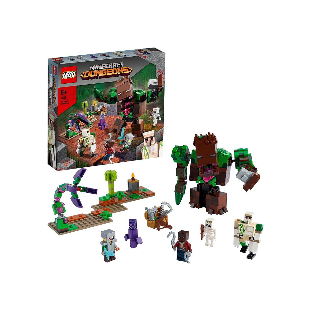 Minecraft L'Abominio della Giungla, Giocattoli Action Figure per Bambini con i Personaggi di Mi