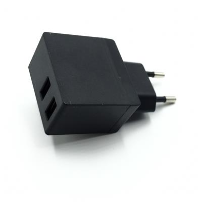 ALIMENTATORE CARICABATTERIE 2,4A CON 2 PORTE USB