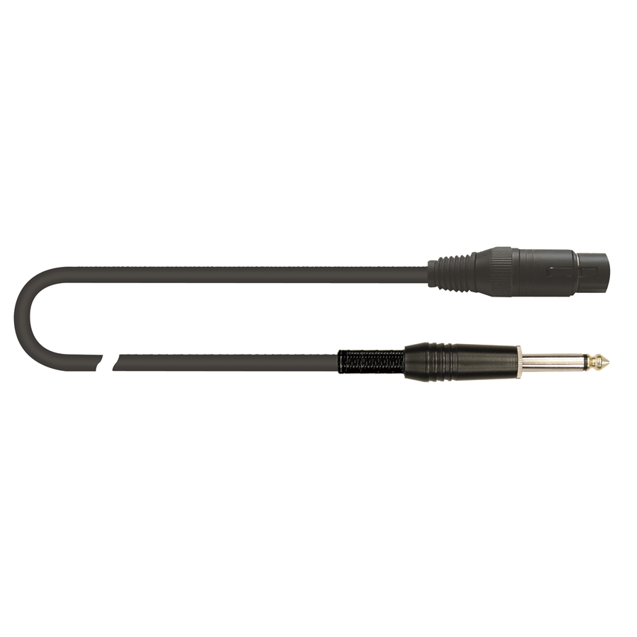 Cavo audio XLR F Cannon - Jack 6.3mm 1mt MCR/612K-1