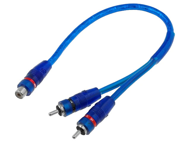 [DST-05192] Sdoppiatore RCA 1 Presa F / 2 Spine M