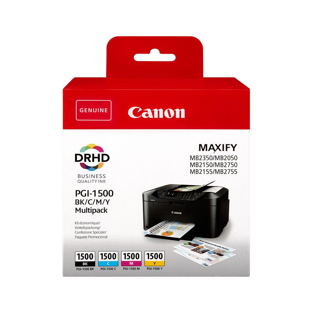 [9218B005] Cartuccia Originale Canon Multipack PGI-1500XL bk/c/m/y