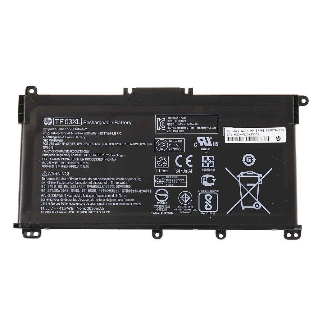 Batteria originale HP TF03XL per HP Pavilion X360