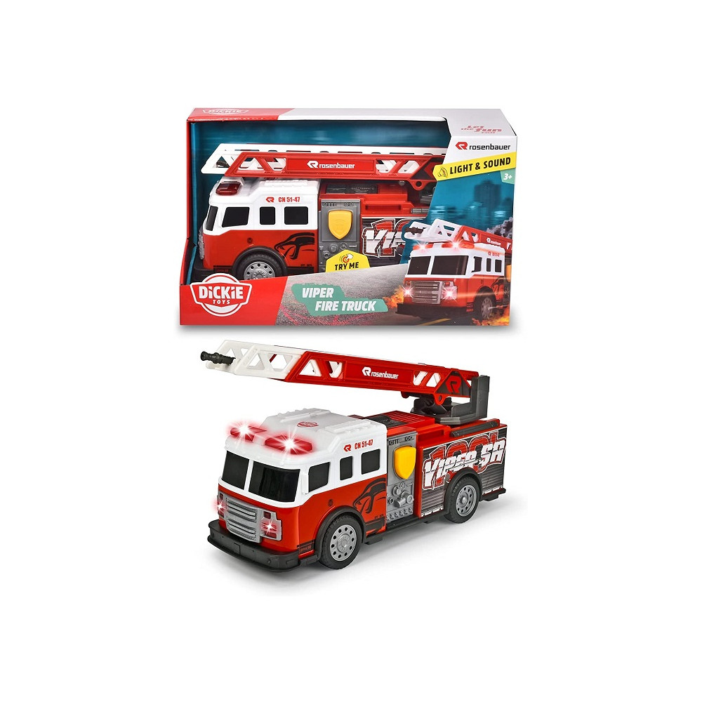 Dickie Toys Viper Fire Truck Furgone Vigili del Fuoco Luci e Suoni