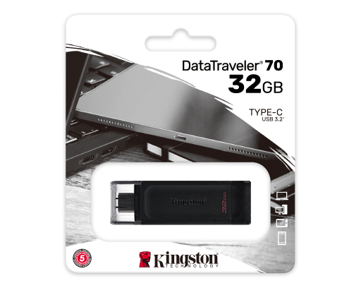 [DT70/32GB] PEN DRIVE 32GB KINGSTON DT70 USB-C 3.2