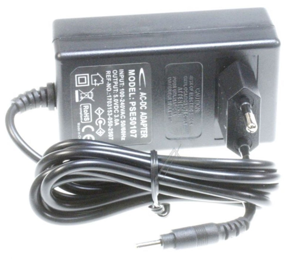 [PSE50107-EU] Alimentatore DC 5V 3A Spina cava 2.5x0.9mm