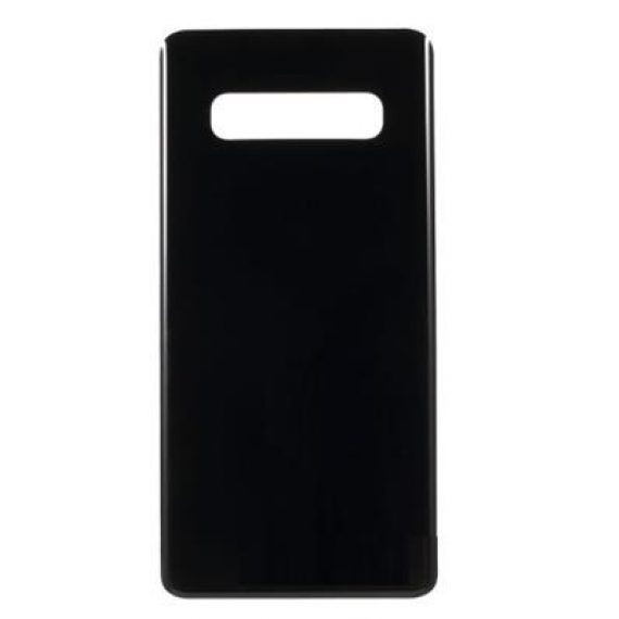 [DST-05650] VETRO POSTERIORE NERO SAMSUNG G975F GALAXY S10 PLUS COMPLETO DI BIADESIVO PER INCOLLAGGIO NO LOGO