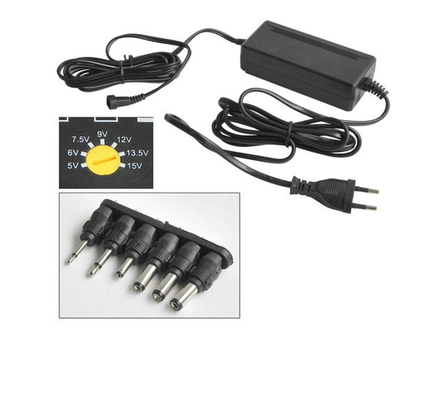 [MWMG36EU6XC] Alimentatore Variabile 5V 6V 7,5V 9,0V 12V 13,5V 15V 3A