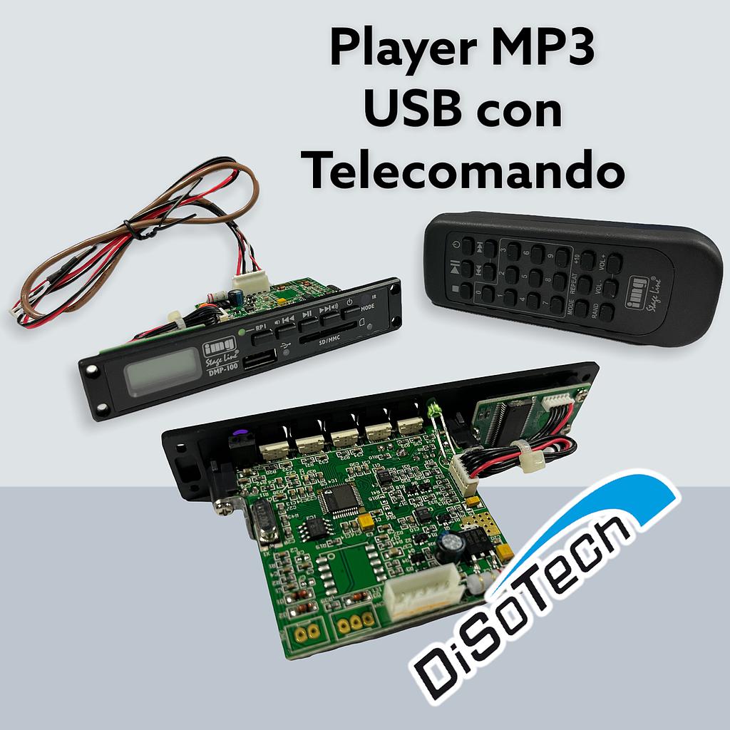 MODULO LETTORE MP3 CON PORTA USB E SD CON TELECOMANDO