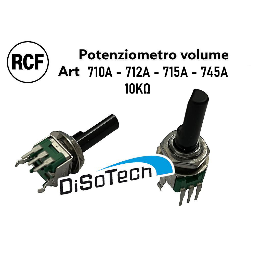 Potenziometro Alpha 10K albero da 28mm Originale  RCF 710A 712A 715A 745A
