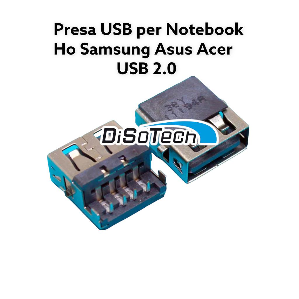 Presa porta USB per notebook ASUS ACER HP Lenovo 2.0