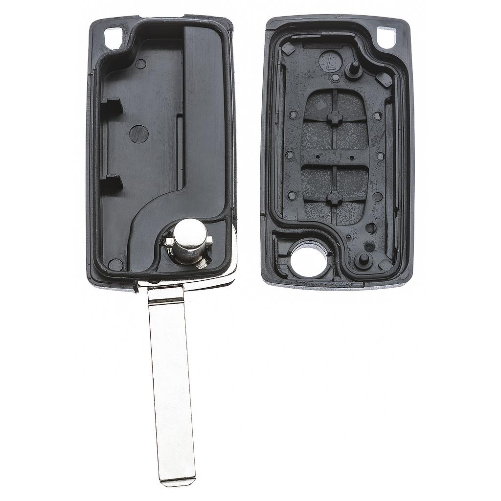 Guscio per chiave Citroen e Peugeot 2 tasti senza porta batteria