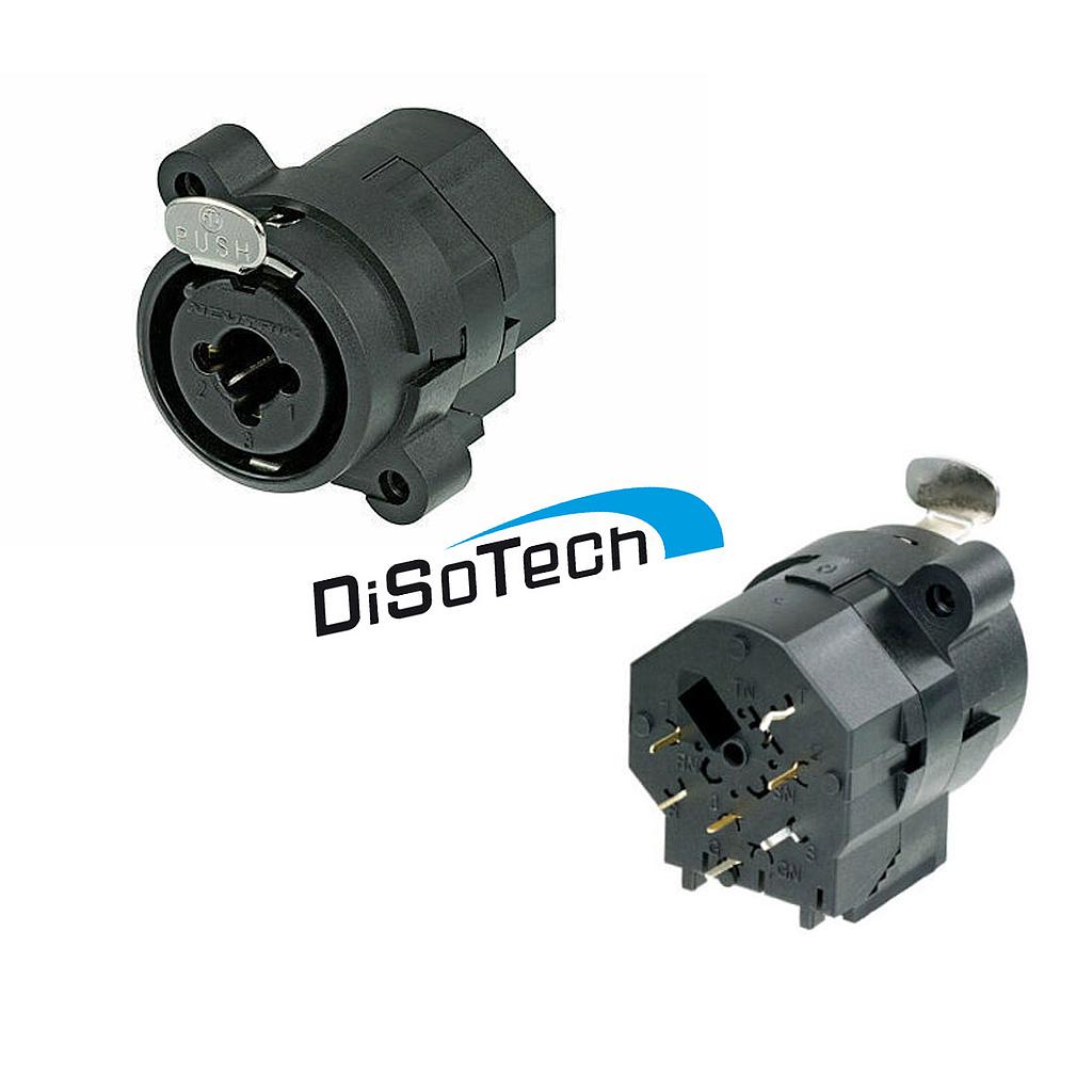 Connettore Jack e XLR frontale Neutrik NCJ6FI-V Combo