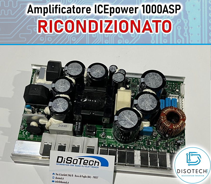 Modulo Amplificatore IcePower 1000ASP RICONDIZIONATO RCF TT25-A 230V