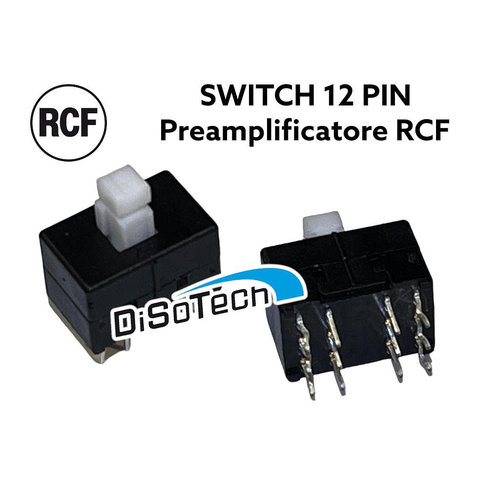 [83231024] Switch Pulsante 12 Pin verticale per RCF TT25A SUB 8003 8006 8004 4PDT