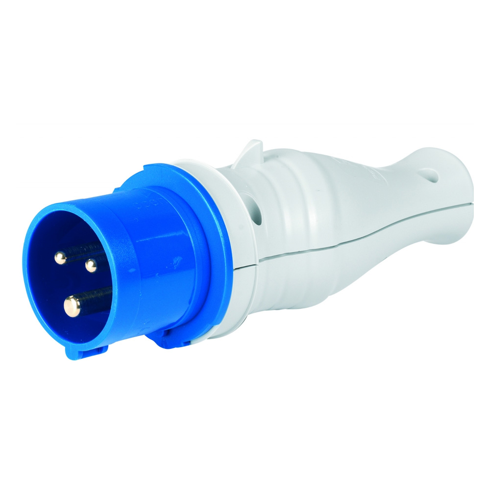 [SDC852] Spina ROSI 1821 industriale 16A 3 poli 2P+T con terra con cablaggio spina schuko pressofusa in modo fisso e a scomparsa