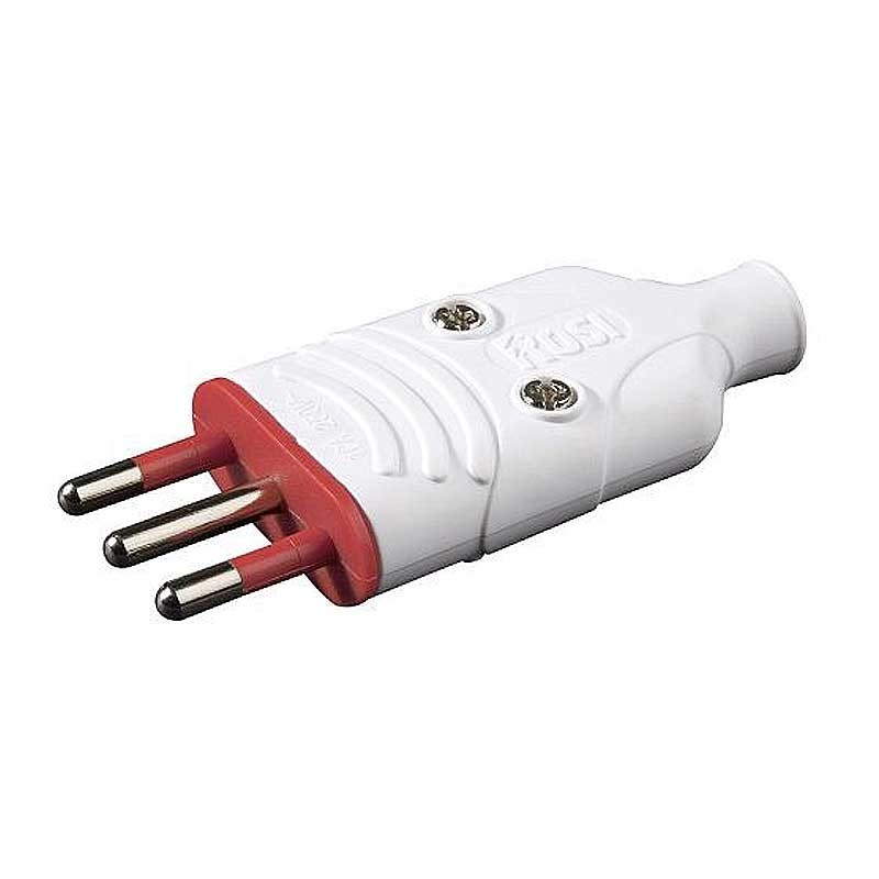 [RS78006] Spina Mobile 16A 2P + T Monoblocco Antischiacciamento - Bianca