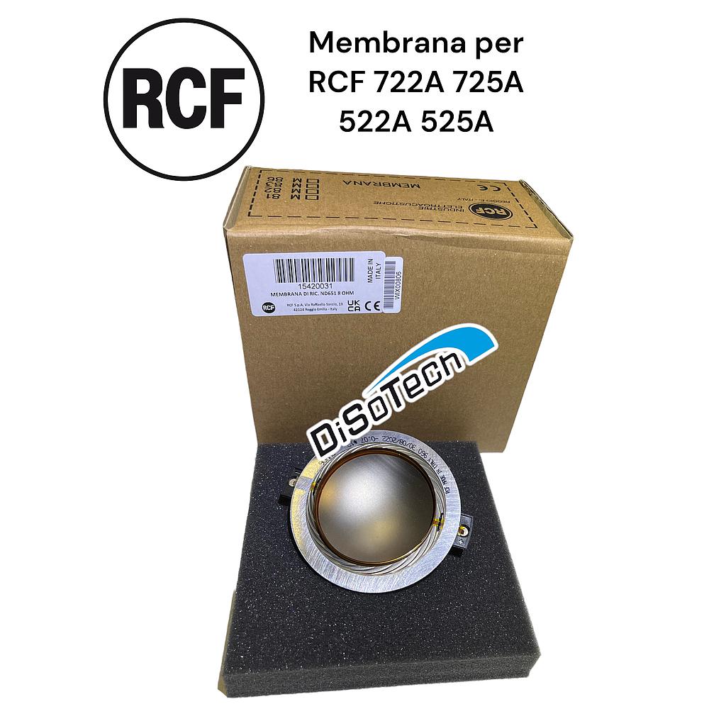 Membrana di ricambio ND651 8 OHM RCF ART 525-A 722-A