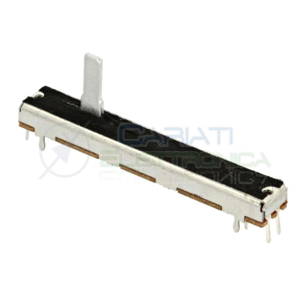 Slider potenziometro lineare 60mm 100K x2